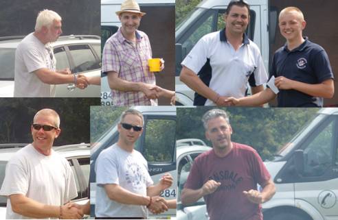 Trainers receiving their badges